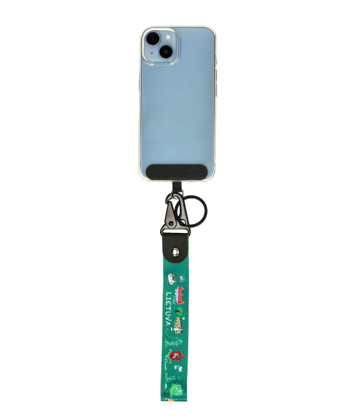 Raktų arba telefono juostelė su Lietuvos miestais